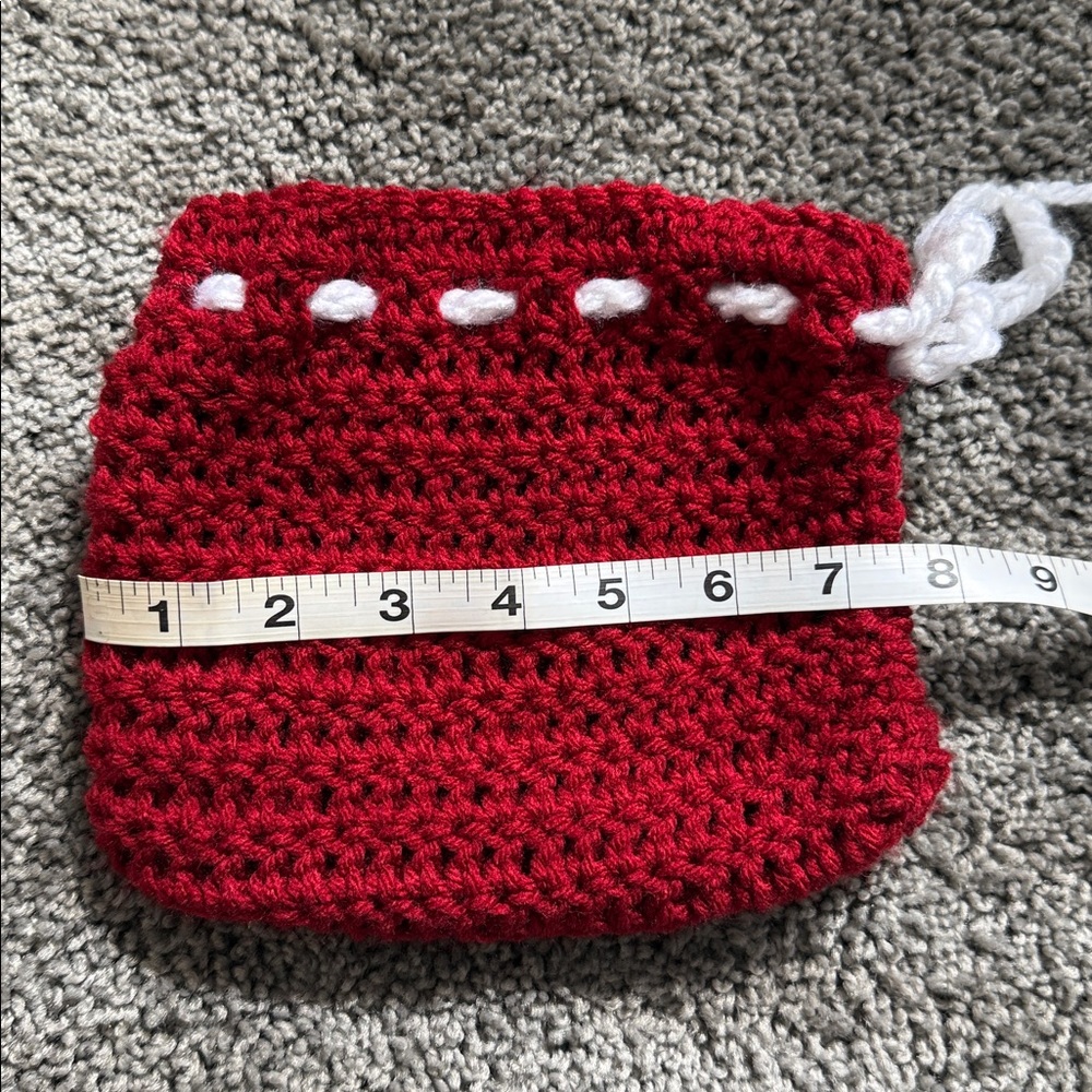 Crochet Drawstring Pouch - Picture 7 of 8